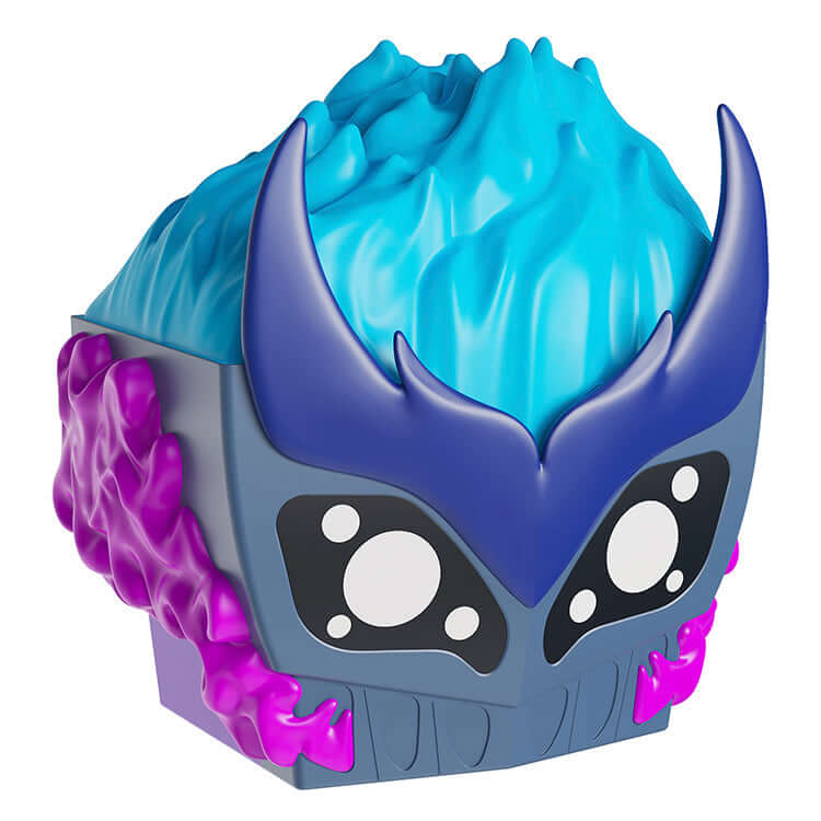 Blox Fruits Series 4 Gas Collector Bundle sculpted case designed as a flaming Gas fruit with vibrant colors and details.