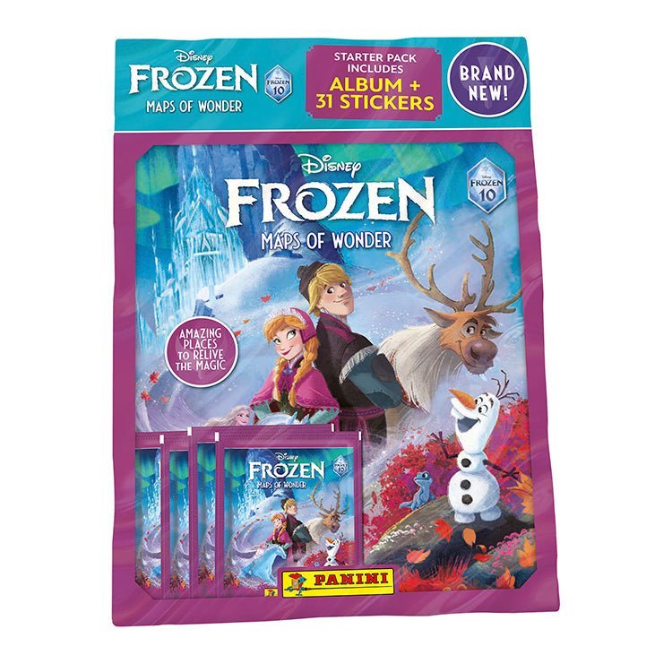 Earthlets for Kids and Babies since 2009| Disney Frozen 10th Anniversary Sticker Collection Maps of Wonder *PRE-ORDER* | Earthlets.com |  | Sticker Collection