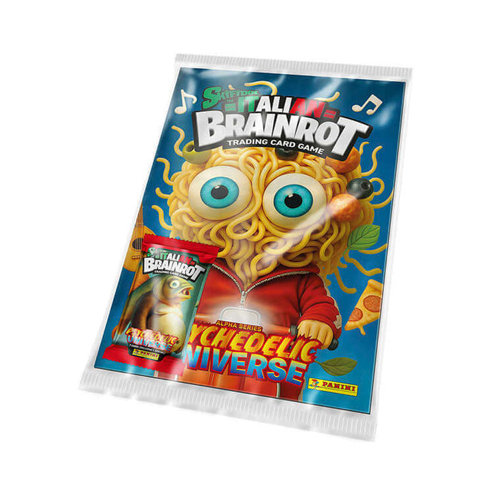 Skifidol Italian Brainrot trading card pack featuring colorful, quirky design and unique characters for collectors.