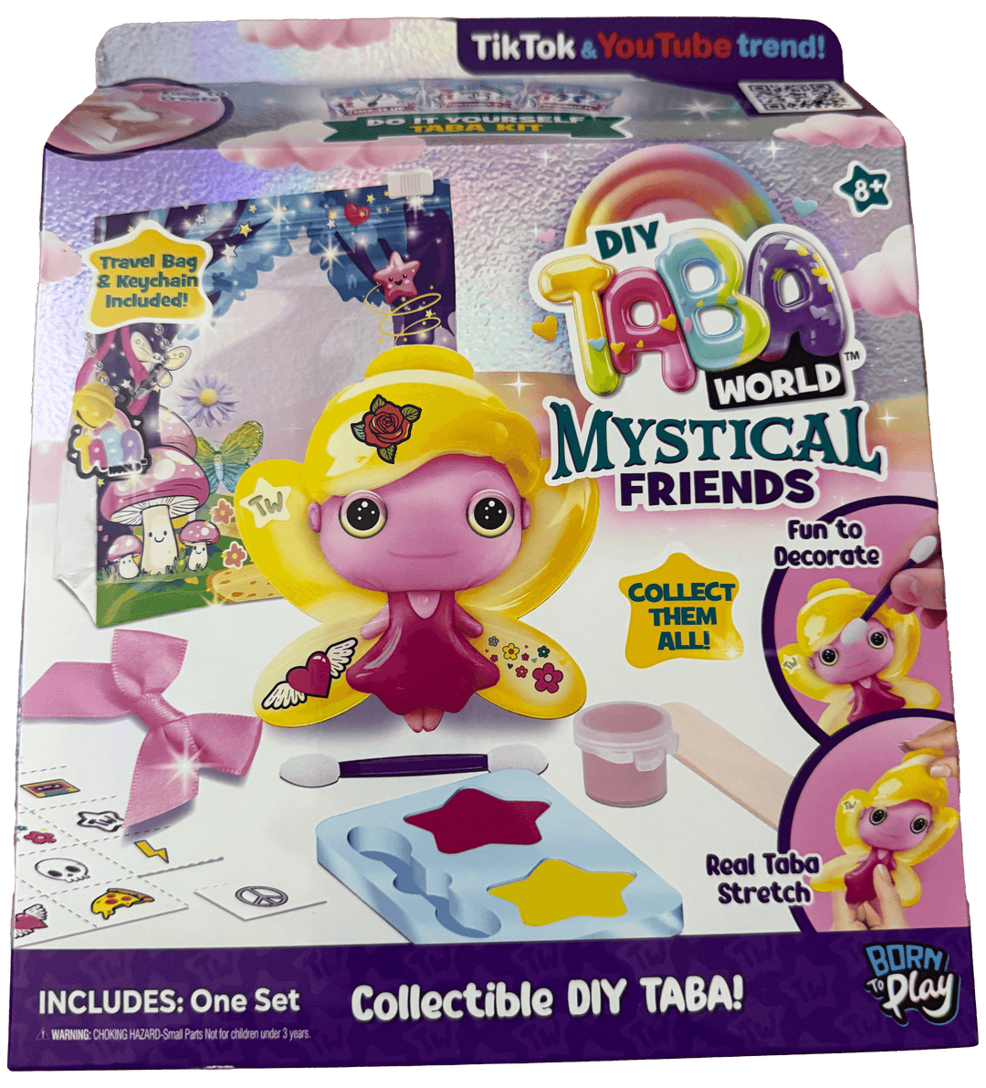 Taba World Make & Display Mystical Friends craft set featuring collectible characters and travel bag.