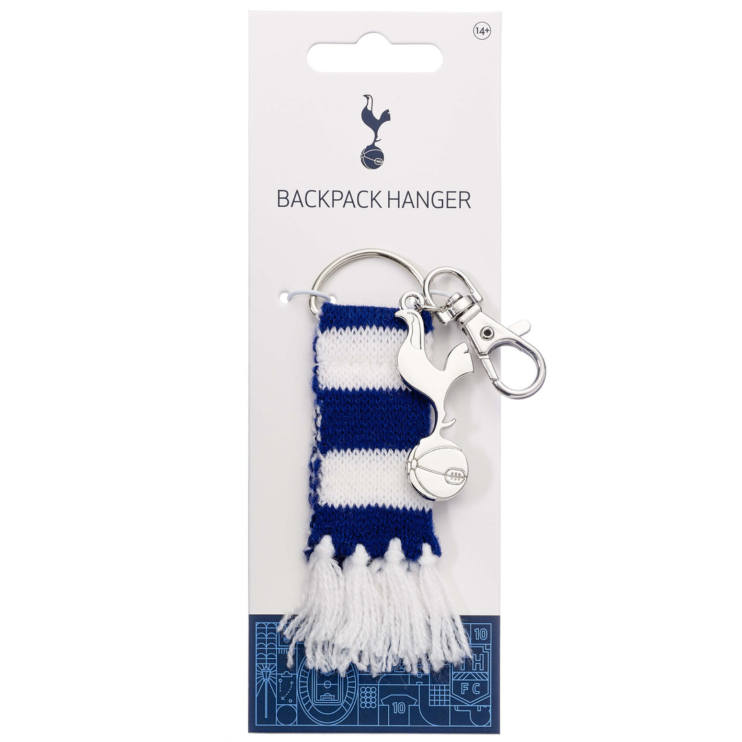Tottenham Hotspur Blue Stripe Scarf and Cockerel Backpack Hanger