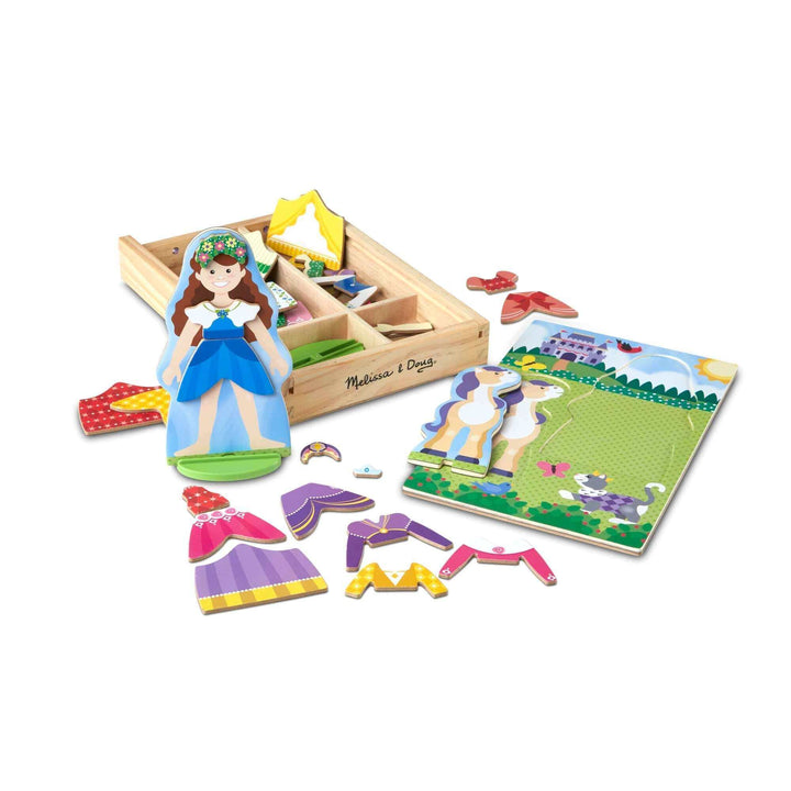 Melissa & Doug Princess Magnetic Dress-Up Set play wooden Earthlets