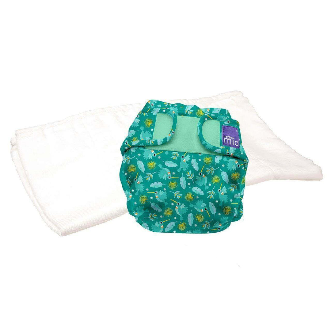 Bambino Mio Mioduo Two-Piece Nappy Size: Size 1 Colour: Hummingbird reusable nappies Earthlets