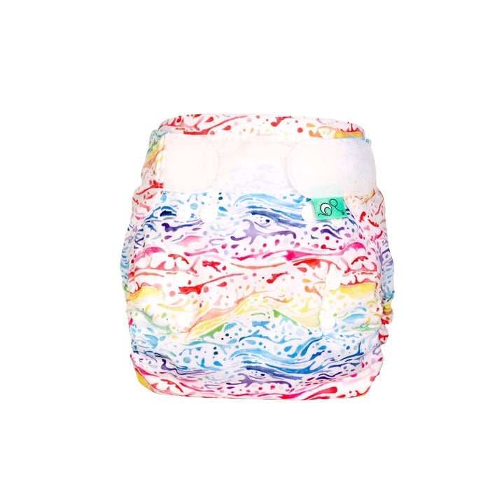 Tots Bots Bamboozle Nappy Wrap Colour: Splash Size: Size 1 (6-18lbs) reusable nappies Earthlets