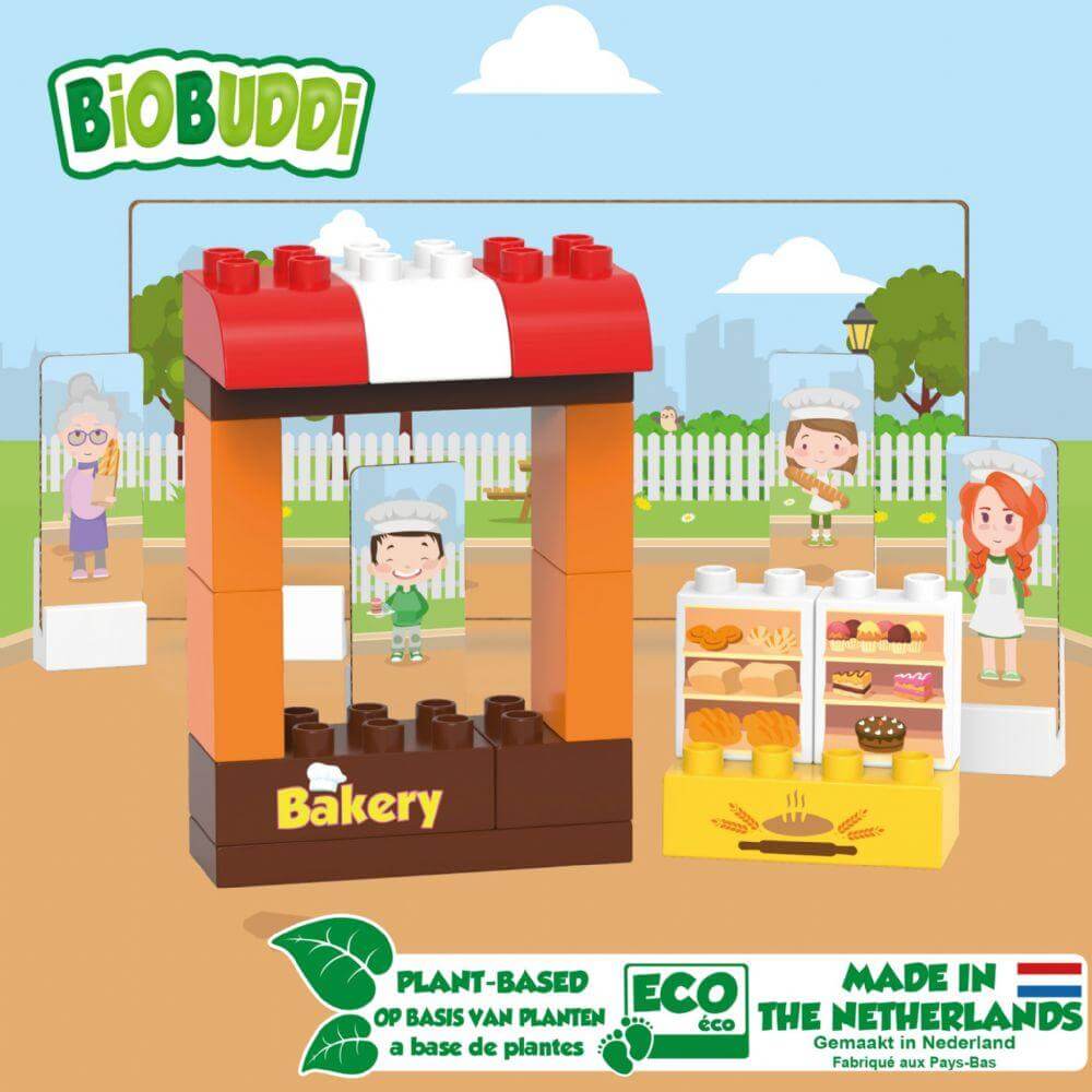 BioBuddi Environmentally Friendly Building blocks Environmentally friendly Bakery age 1.5 to 6 years play educational toys Earthlets