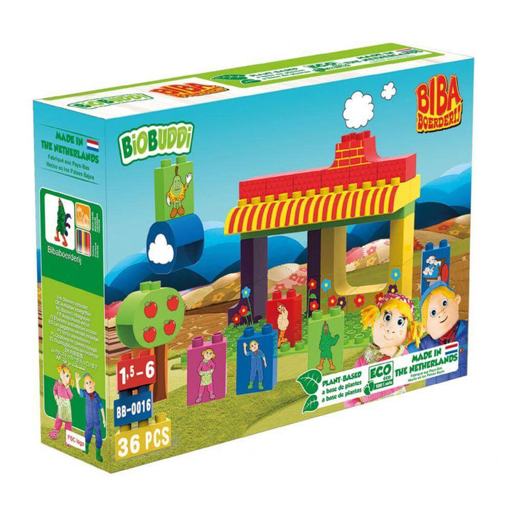 BioBuddi Environmentally Friendly Building blocks Farmhouse age 1.5 to 6 years play educational toys Earthlets