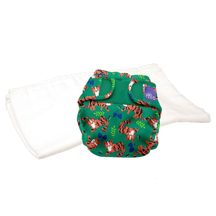 Bambino Mio Mioduo Two-Piece Nappy Size: Size 1 Colour: Tiger Tango reusable nappies Earthlets